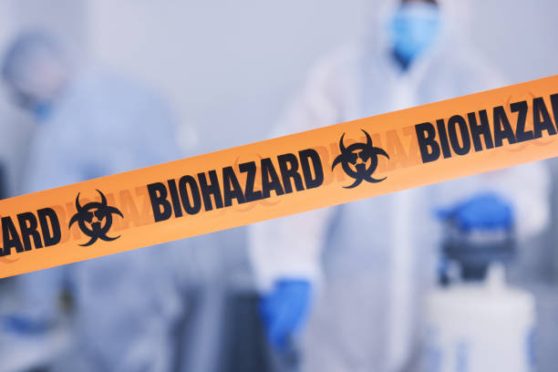 Professional Biohazard Cleanup technician working in Trenton, FL